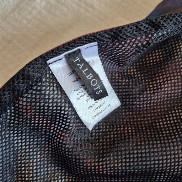 Talbots plaid raincoat size large lab or shepard NWT - Picture 6 of 14